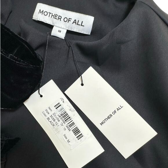 Mother of All Deville Cut Out Velvet Bow Blazer Power Suit Dress Black Medium - Picture 6 of 12